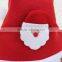 HD1043 Red color cute plush baby kids Christmas hats