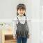 S60612B Clothing girls autumn dress false two pieces dress long sleeve girls dress for 3-8y