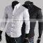 Wholesale Men Fashion Casual Long Sleeve Slim Fit Shirts Stylish Dress