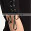 OEM lady blank t-shirt women tie up sleeve t shirt with wholesale price china