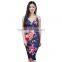 New Fashion Chicken Pinafore Lyrical Dress Design Floral Printed