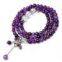 bracelet,natural amethyst, chinoiserie