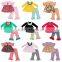 custom multi-color cotton baby girls fabric cotton polka dot pattern ruffle pants for leggings