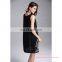Popular Sexy Style Black Sleeveless Ladies Dress