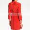 CHEFON Zippered chest pocket elasticized waist latest dress designs for ladies