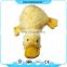 Eco-Friendly Training Custom LOGO Pet Chew Toy 2017 Stuffed Animal Soft Plush Yellow Squeaky Duck Dog Toy