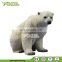 Theme Park Life Size Fiberglass Polar Bear Statue