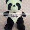 lovely plush panda toys with t-shirt print logo soft plush panda toy with dress