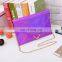 Rainbow multicolored laser enevlope clutch bag shoulder bag for women