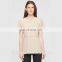 Latest fashion design short sleeve small v-neck women elegant ladies tops summer