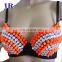 Stage rhinestone handmade women belly dance bra top for sale YD-007#