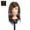Wholesale Beauty Salon Equipment Female Mannequin Head 100% Human Hair Barber Pricetice Black Training Mannequin Head