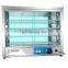 5 Layers Glass Display Showcase Hot Food Warmer Electric Display Showcase With 30-110 Degrees