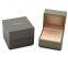 Plastic box covered PU leather outside  and wrapped PU leather inside, embossed logo