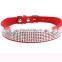 Diamond Embedded Pet Collar Comfortable Leash Training Dog Rope Round Rope Pet Neck Chain Pet Supplies
