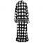 TEX-CEL Premium Fleece Plaid Adult Wearable Hooded Throw Blanket with Sleeves