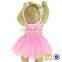 Baby Girl Pink Chiffon Party Dress +Bloomers+Bow Headband 3Pcs Sets Wholesale Gold Sequins Girls Frocks Design Dresses