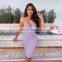 Wholesales Cheap Price Women V Neck Sexy Mini Dress Ladies Bodycon Slip Casual Dresses Women Clothing