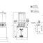 220V hydraulic power pack for double scissors lift unit