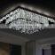 Triangle Shaped Crystal Ceiling Lamp for Dining Hall