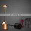 Creative Wholesale Aluminium LED table lamp decorative cordless rechargeable  restaurant hotel dinner lamp