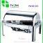Rectangle Roll Top Stainless Steel Electric Economy Buffet Chafing Dish