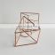 Set of 2  Metal Tealight Geometric Design Candle Holder Double Candle Stand for Wedding Decoration