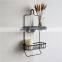 New-fashion Modern Wire Basket Stuff Book Snack Metal Wire Food storage holders in Bathroom