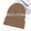 Customized Embroidery LOGO versatile Knitted Hat Unisex OEM Soft Warm Caps Classic Slouchy Beanie Hat Cap