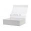 Wholesale custom color ribbon bow rectangle large white flip top gift box packaging
