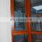 Wood grain aluminum bay window
