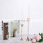 K&B Gold Candlestick Holder Set of 2 Taper Candle Holders Modern Metal Lantern Candle Holder