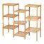 Bamboo Customizable Plant Stand Shelf Flower Pots Holder Display Rack Utility Shelf Bathroom Rack 9-Tier Storage Rack Shelving