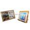 Bamboo adjustable reading rack Wooden reading shelf with folder for textbooks tablet stand computer stand