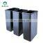 Household Recycle Trash Bin  Kitchen Recycle Bin  PP Cover Satin Finishing Stainless Steel Recycle Bin