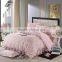 Elegant eueropean style navy blue plaid king size bed skirt for hotel