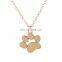 Wholesale Fashion Jewelry Pet Memorial Cat Dog Paw Print Pendant Necklace