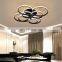 Modern Hotel Bedroom Pendant Light Living Room Round 8-tier Rings LED Ceiling Lamp for Indoor Decoration