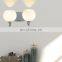 High Quality Decoration Indoor Modern Fancy Glass Ball Wall Lamp Glass Cover Metal Lamp Body Wall Light
