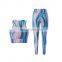 Lady seamless workout solid fitness clothing cute activewear slim fit suit yoga women athletic wear sets womens 2piece gym set