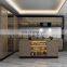 Foshan factory prefab gray kitchencabinet set furniture design custom made modern wood kitchen cabinets
