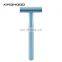 Amazon Hot Selling Metal Handle Double Edge Safety Shaving Razor Bikini Facial Razor for Women