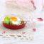 Red Non Stick Cast Iron Fry Pan Enamel 30cm Steak Frying Pan
