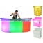 nightclub led patio bar table portable luminaire outdoor high top cocktail led bar furniture table and chairs with stools