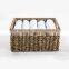 Wholesale rectangle woven rattan seagrass  basket Hand-Woven Storage Baskets for bedroom and bathroom