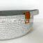 Home Decor Gray color storage basket, round makeup organizer with handle Coton rope basket Vietnam Supplier