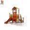 PE Board Wood Slide Kids Playground Outdoor Amusement Park Rides Children Plastic Toys Equipment for Preschool Kindergarten