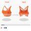 Wholesale New Ribbed Crop Top Shockproof Cross Back High Impact Sports Bra