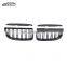 E90 Pre-Lci Replacement Grills Carbon Fiber Front Bumper Kidney Grille Dual Slat Grill For BMW 3 Series E90 Pre Lci 2005-2008