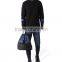 2016 new design decorated black lightweight cotton sweatshirt for mens